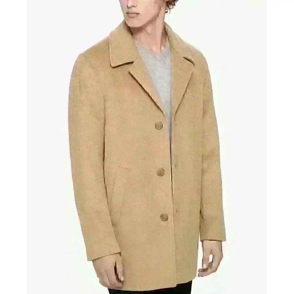 NEW Calvin Klein Men's M Long Wool-Blend Walker Coat NWT $399